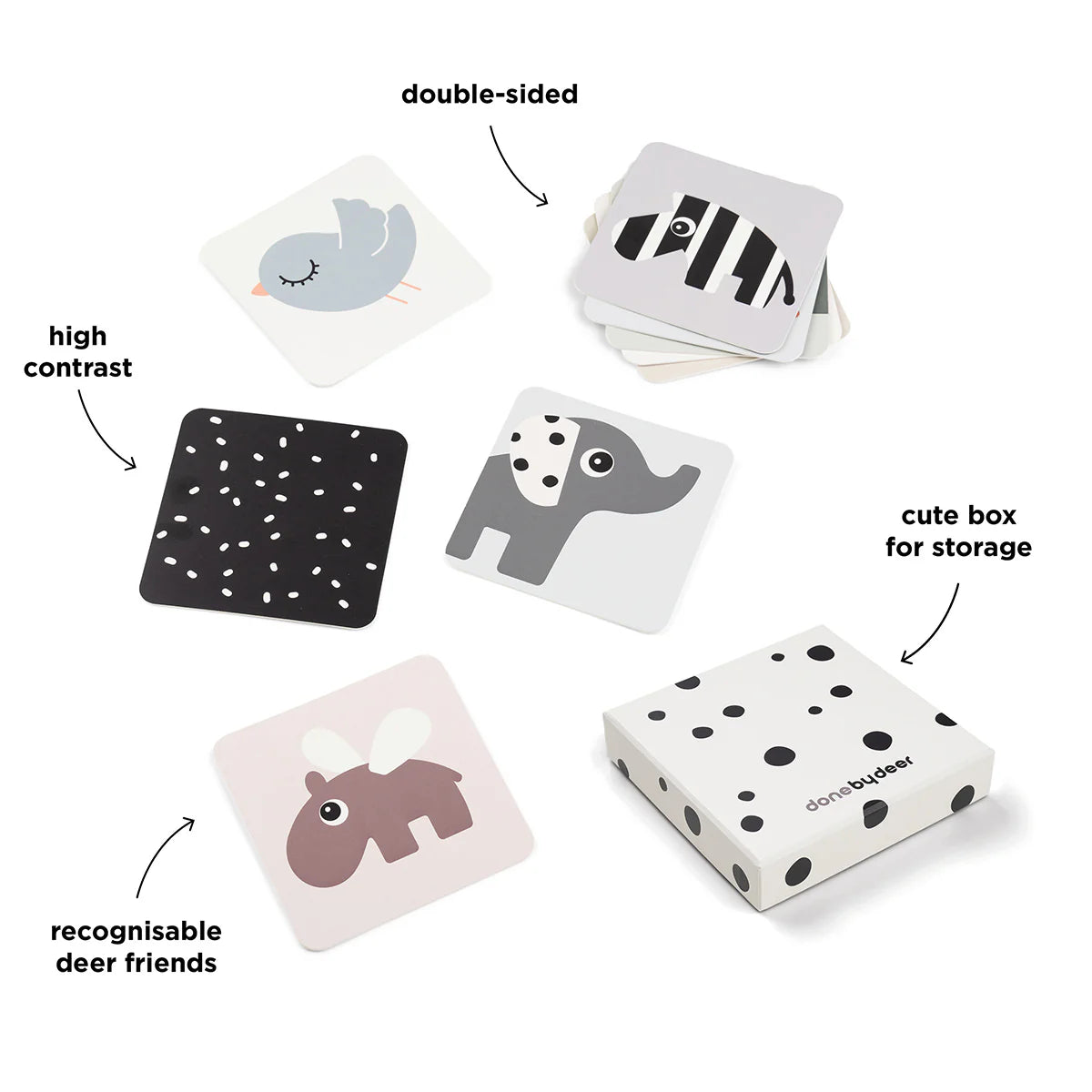 Baby Contrast Cards 10pk - Elphee