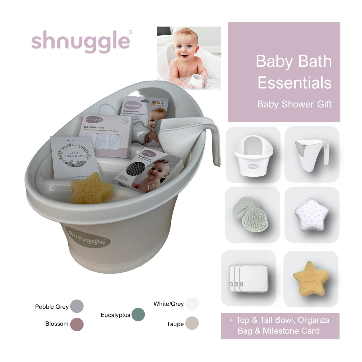 Baby Bath Gift Set Bundle