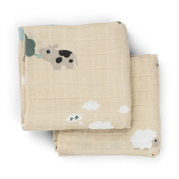 Muslin Burp Cloth 2pk