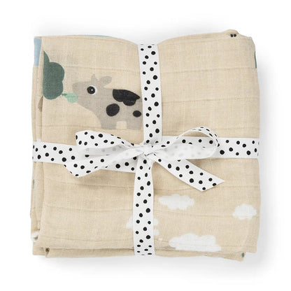 Muslin Burp Cloth 2pk