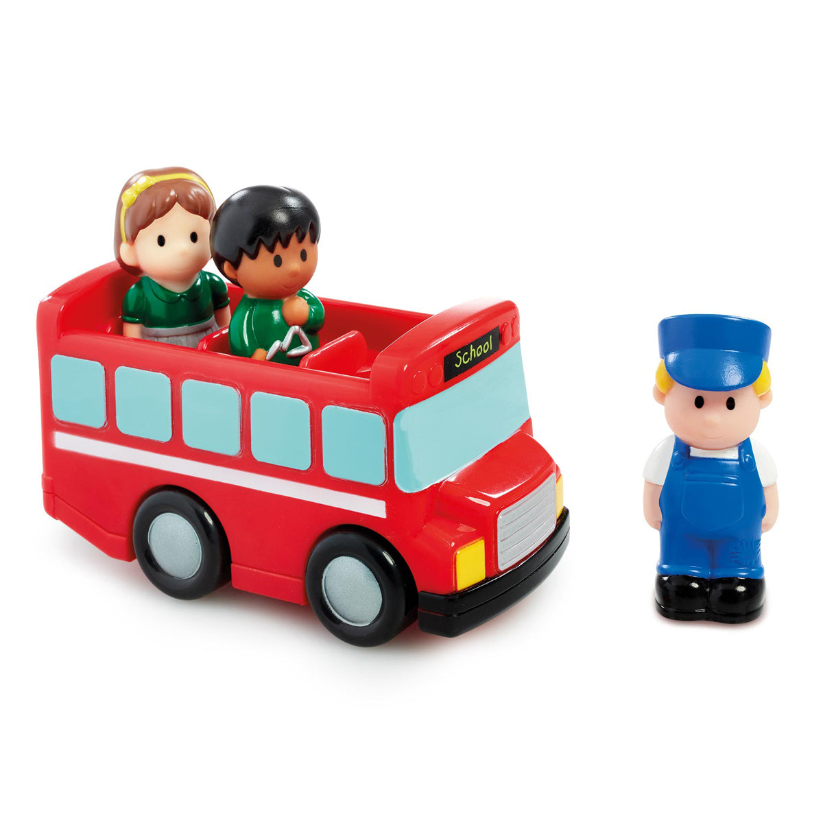 Happyland School Bus with Driver and Children Figures