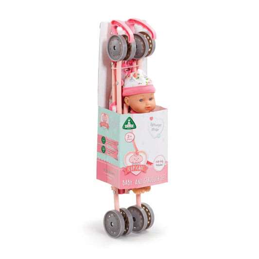 Cupcake Stroller and Doll - Pink