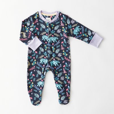 Sleepsuit - Navy Forest