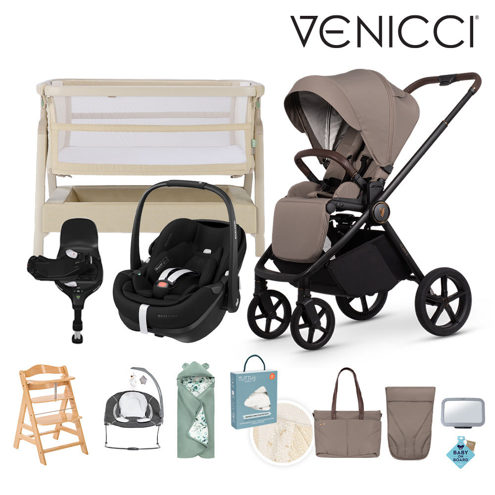 Claro 2 2in1 Essential Bundle, Maxi Cosi Pebble 360 Pro² & Familyfix 360 Pro Base Newborn Bundle