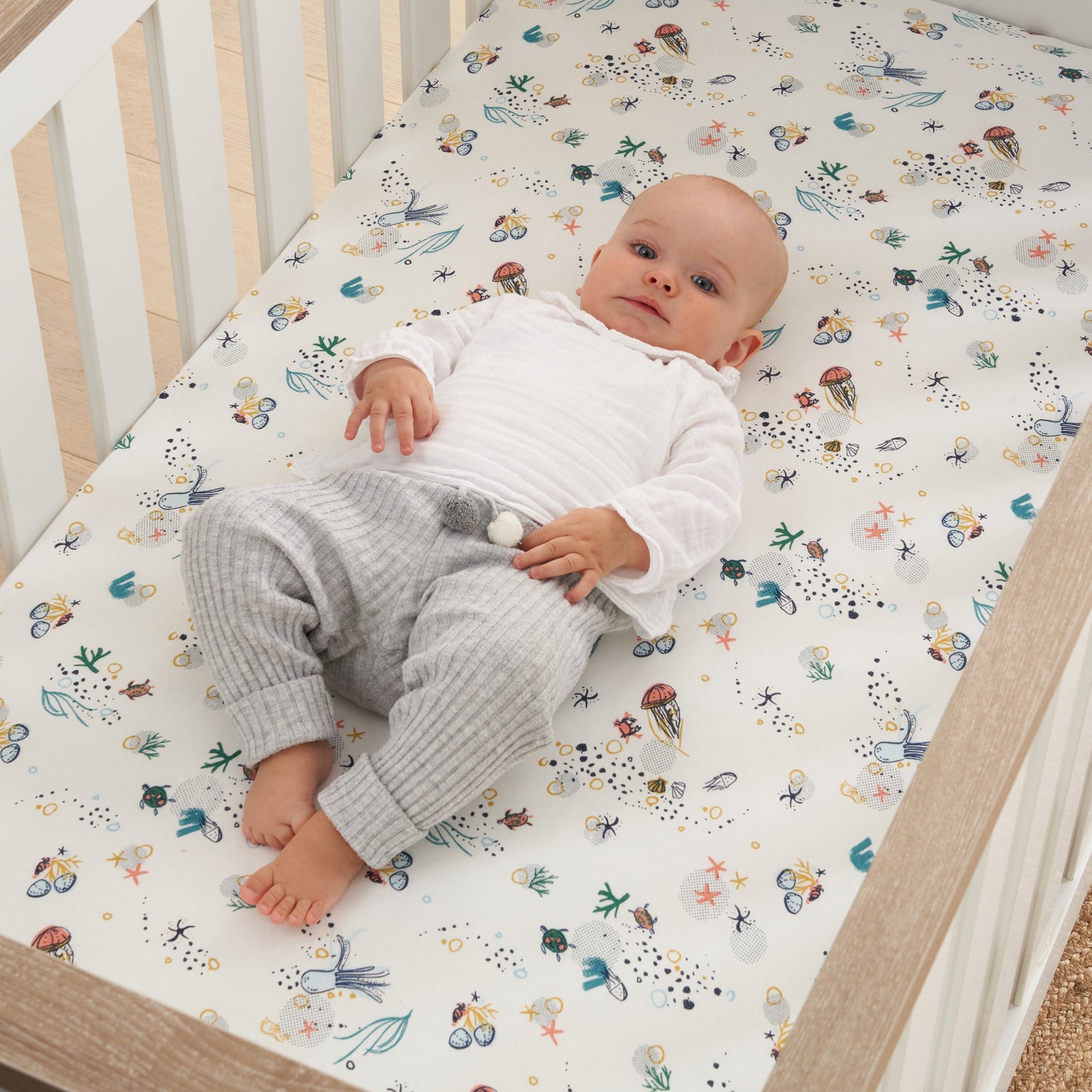 Fitted Cot Bed Sheets 2pk