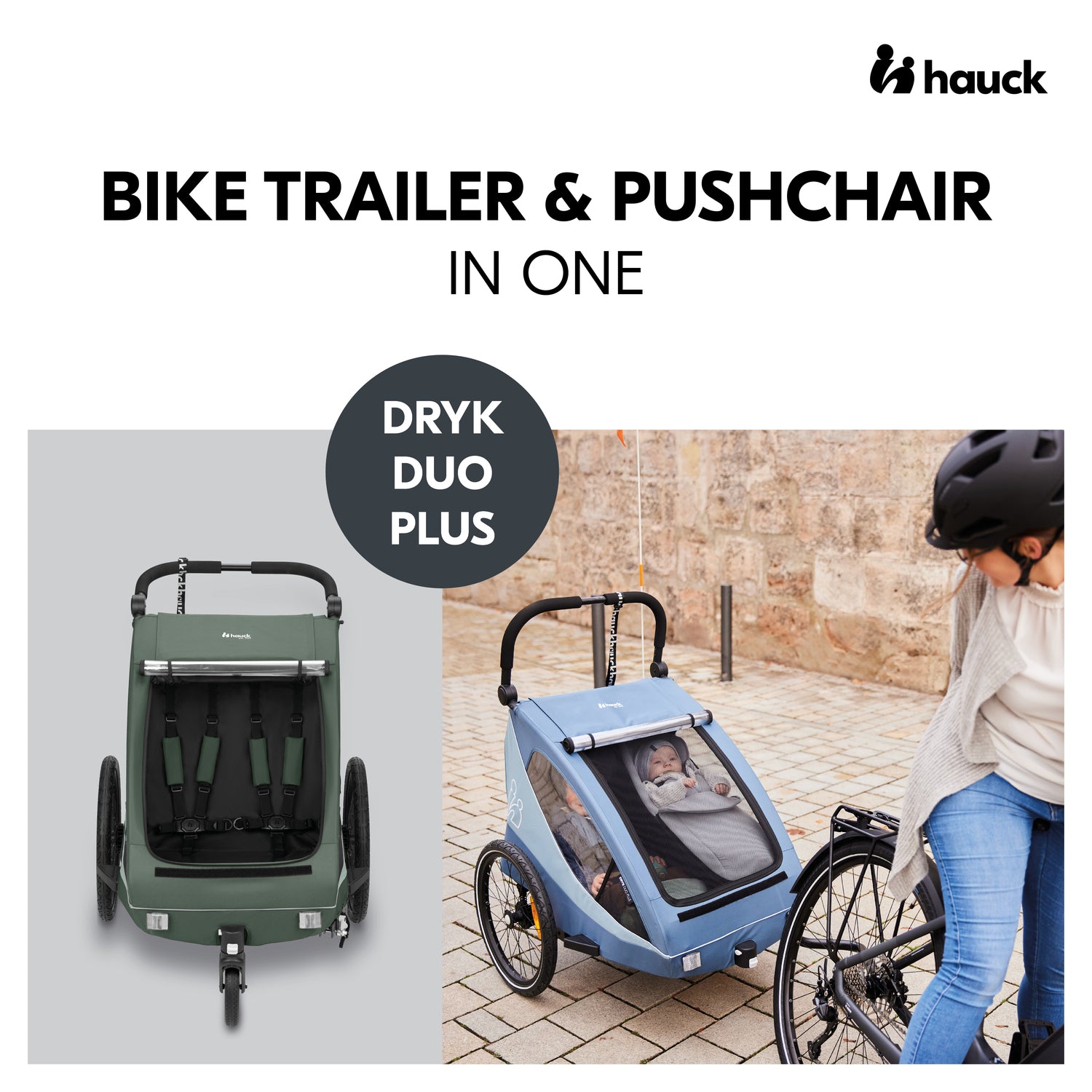 hauck dryk duo bike trailer Dryk Duo Plus Trailer & Buggy – Kaliedy