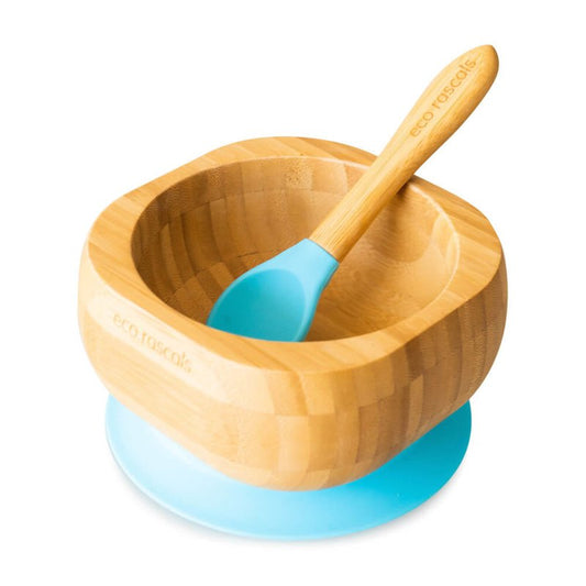 Bamboo Suction Bowl and Spoon set