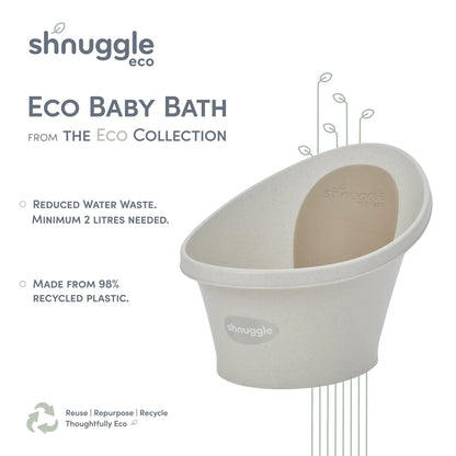 Eco Baby Bath With Plug & Foam Backrest