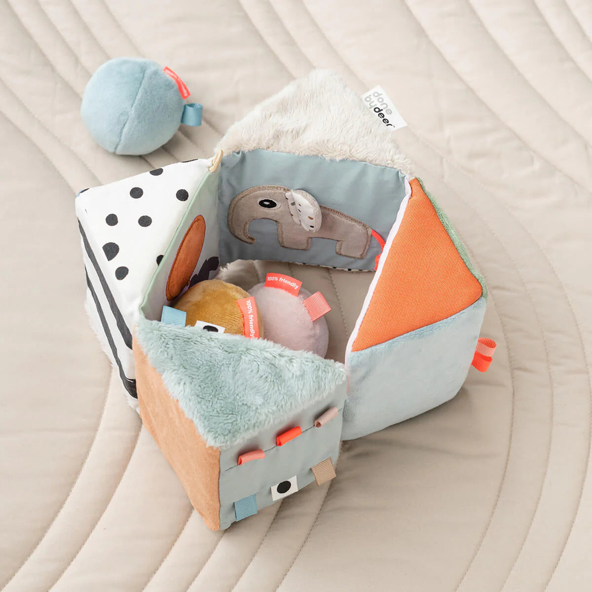 Fold-Out Sensory Cube - Deer Friends