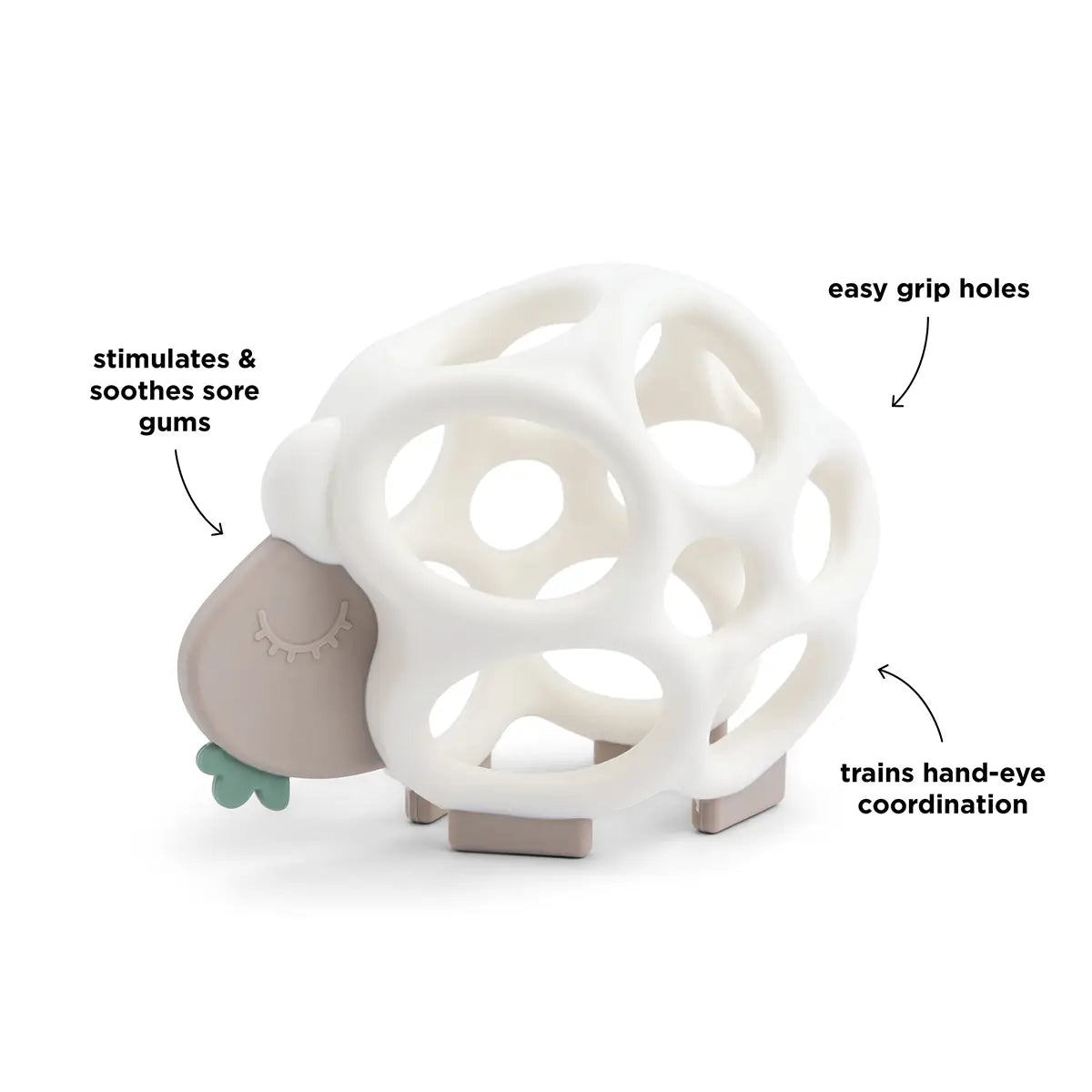 Grip & Teether Toy - Sheepy - Sand