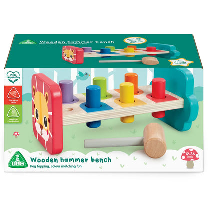 Wooden Hammer Bench Activity Toy