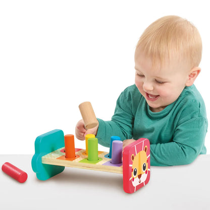 Wooden Hammer Bench Activity Toy