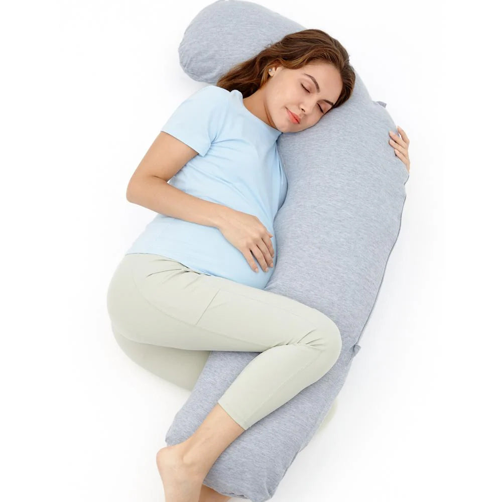J-Shaped Maternity Body Pillow