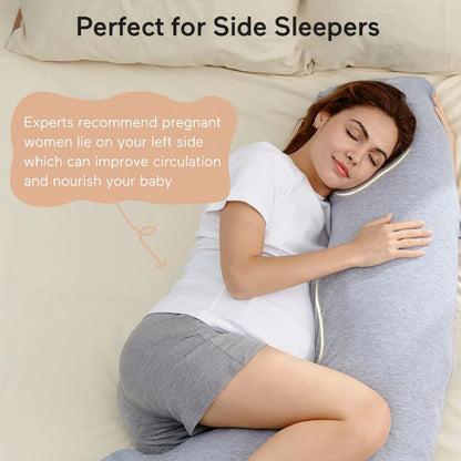 J-Shaped Maternity Body Pillow