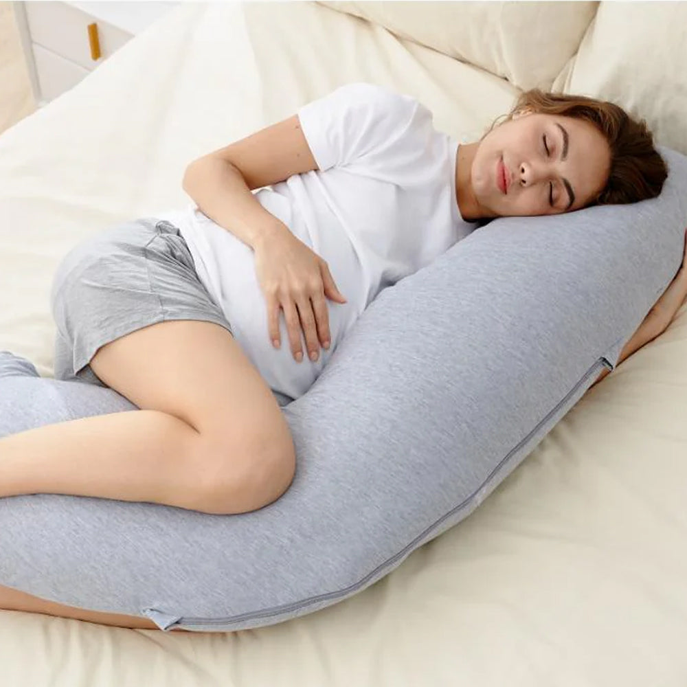 J-Shaped Maternity Body Pillow
