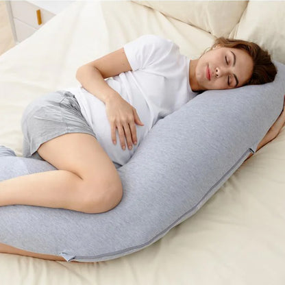 J-Shaped Maternity Body Pillow