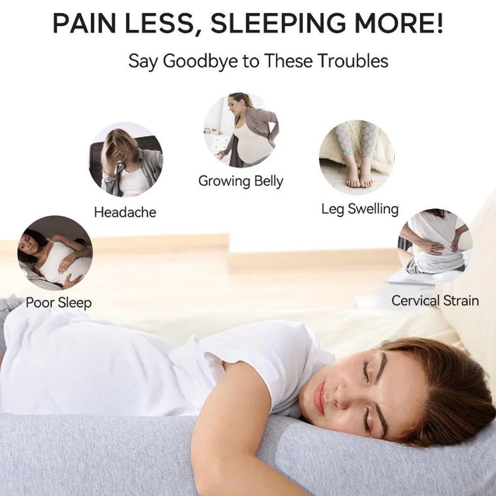 J-Shaped Maternity Body Pillow