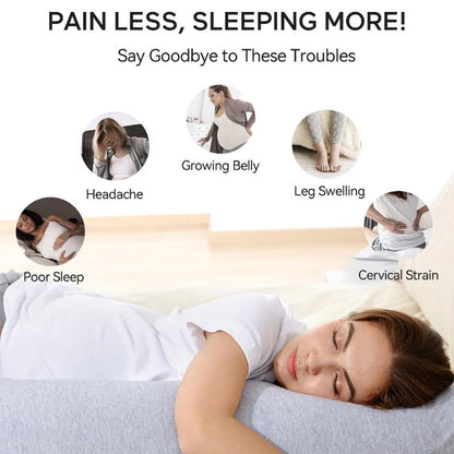 J-Shaped Maternity Body Pillow