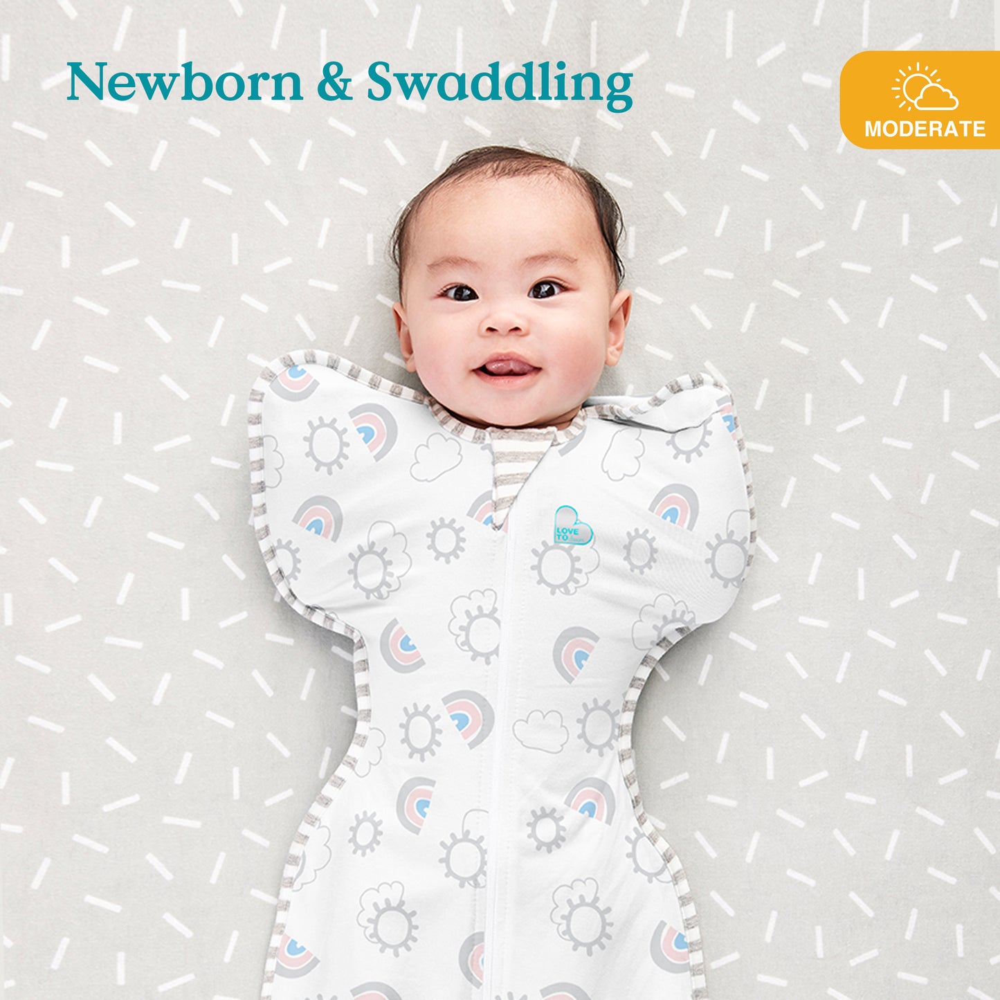Swaddle Up™ Cotton Original Designer - Rainbow