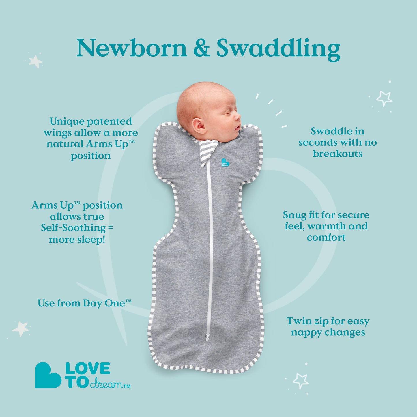 Swaddle Up™ Cotton All Seasons - White