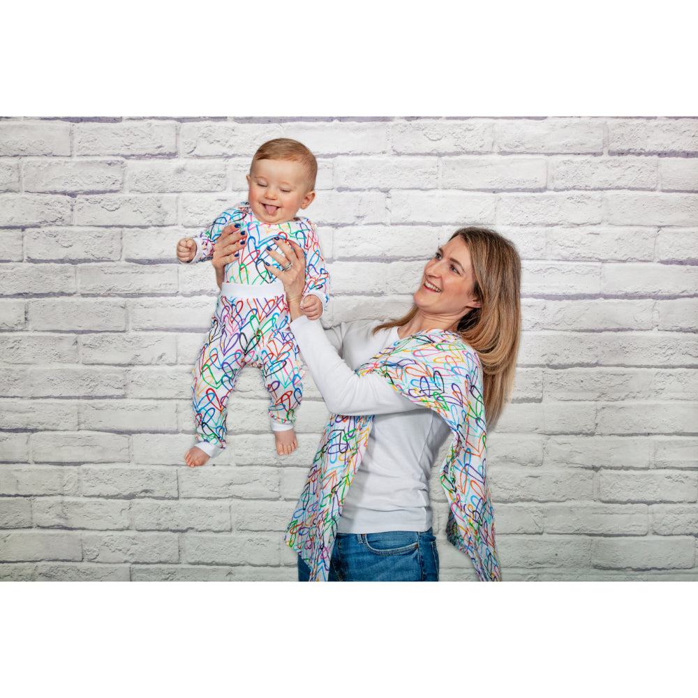 #Lovewall Organic Bodysuit & Joggers Set in Gift Pouch