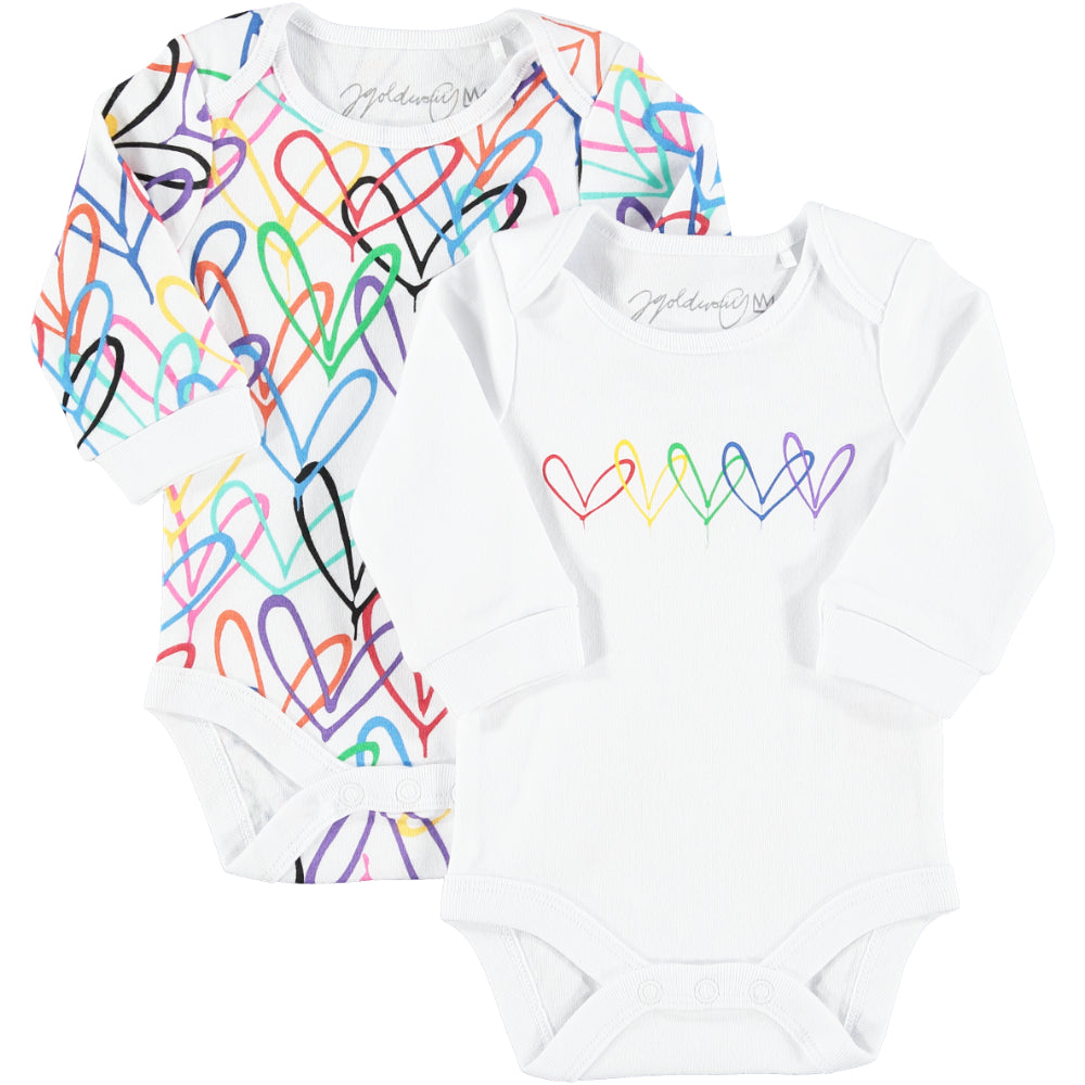#Lovewall Organic Bodysuit Set in Gift Pouch