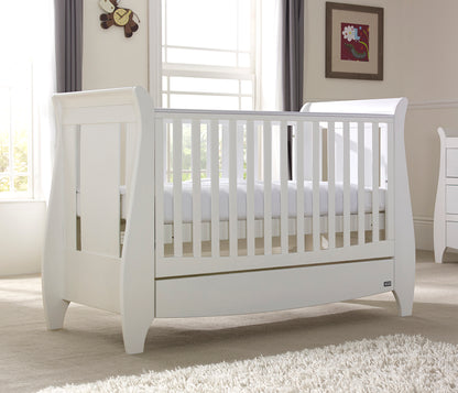 Lucas Sleigh 3in1 Cot Bed - White