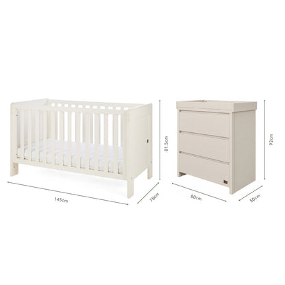 Origin Alba and Origin Modena 2 Piece Nursery Furniture Set