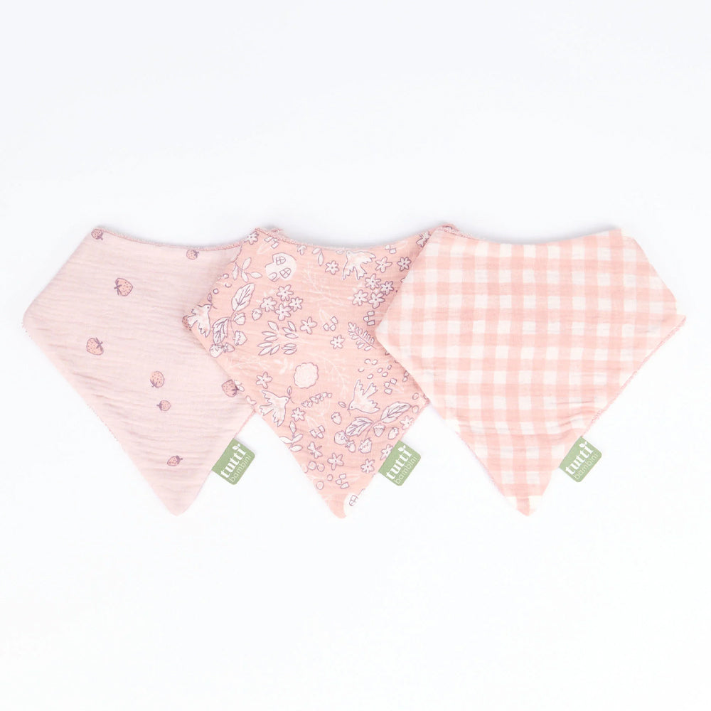 Muslin Bandana Bibs 3pk