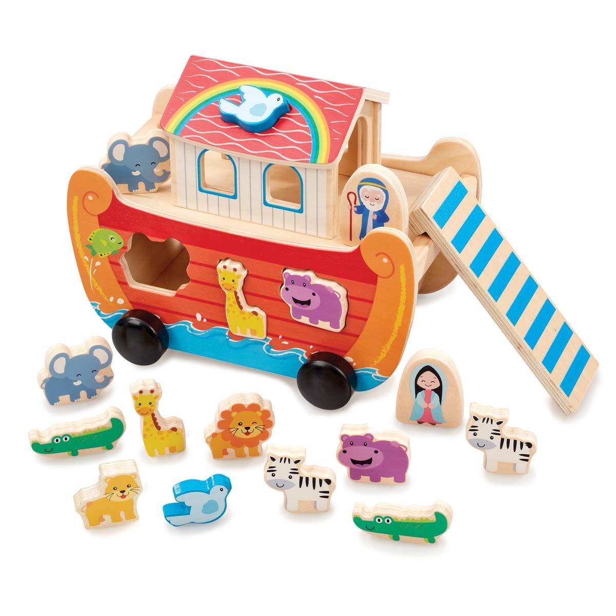 Wooden Noah's Ark Shape Sorter