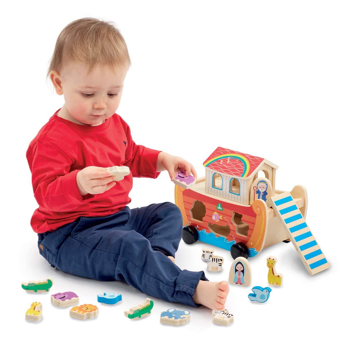 Wooden Noah's Ark Shape Sorter