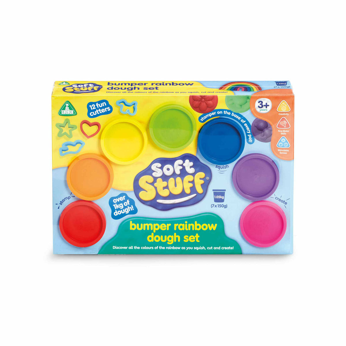 Soft Stuff Bumper Rainbow Dough Set