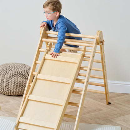 Scala 3 in 1 Pikler Climbing Frame with Climbing Wall