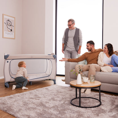 Sleep N Play Go Plus Travel Cot - Dusty Blue