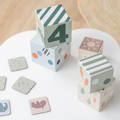 Stacking Cubes 5pcs - Deer Friends