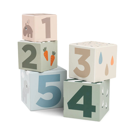 Stacking Cubes 5pcs - Deer Friends