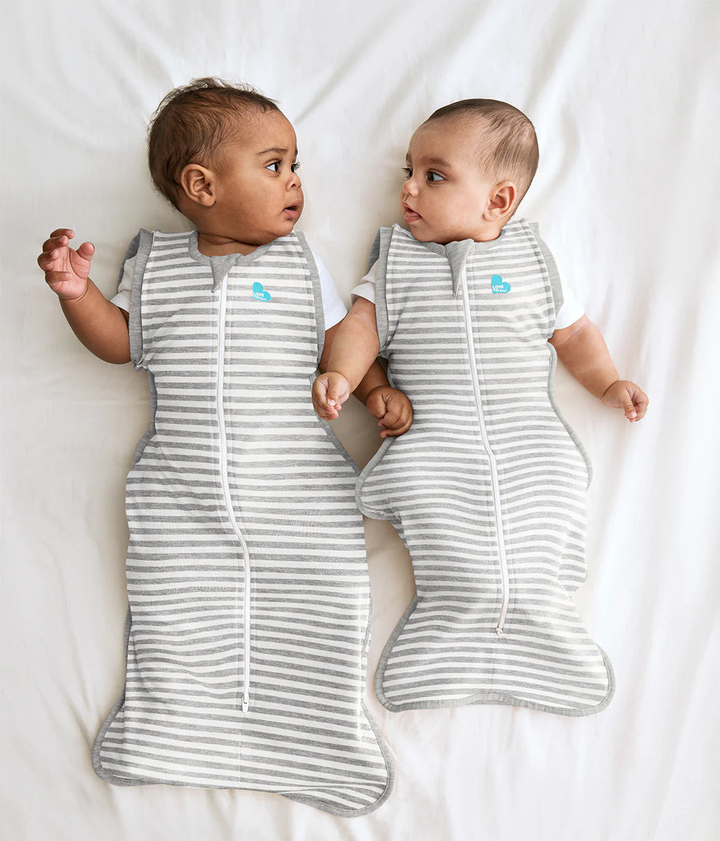 Swaddle Up™ Transition Bag 1 Tog - Grey Stripe