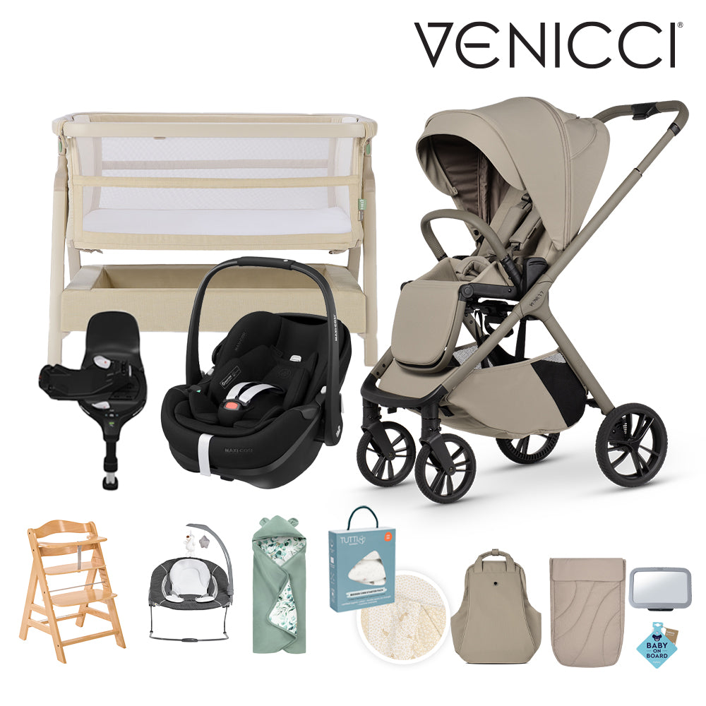 Tila 2in1 Essential, Maxi Cosi Pebble 360 Pro² & Familyfix 360 Pro Base Newborn Bundle