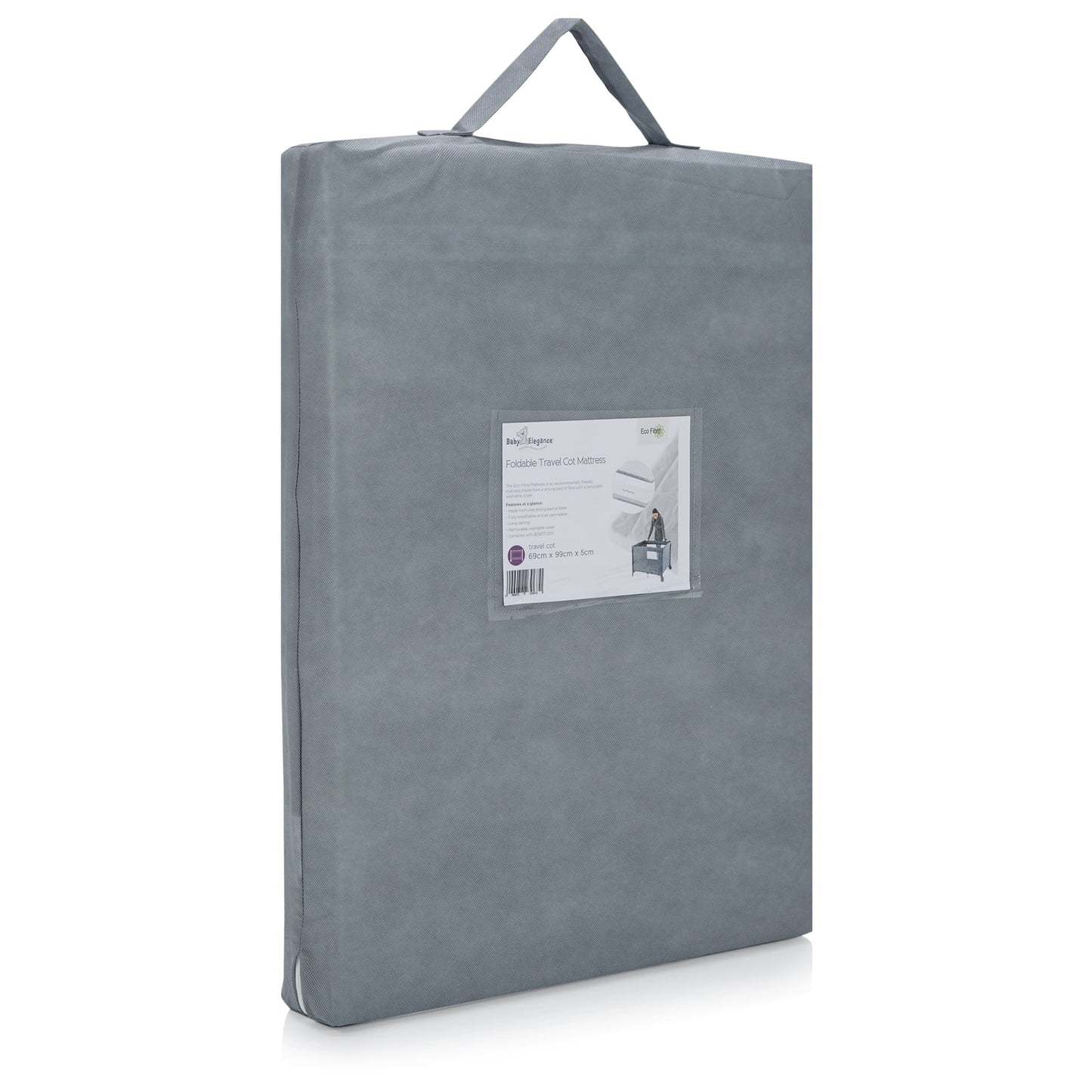 Eco Fibre Foldable Travel Cot Mattress – 66 x 94cm