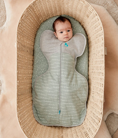 Swaddle Up™ Warm Quilted Stretch Cotton Dreamer 2.5 Tog - Olive