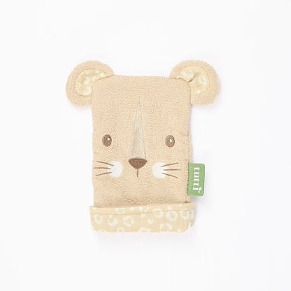 beige Wash-Mitt-love-cats-bathing-and-changing-tutti-bambini-kaliedy
