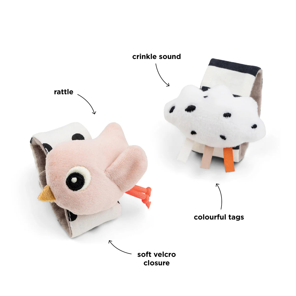 Wrist Rattle Set 2pk