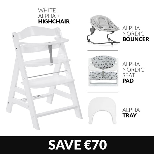 Alpha+ Set - White & Nordic Grey