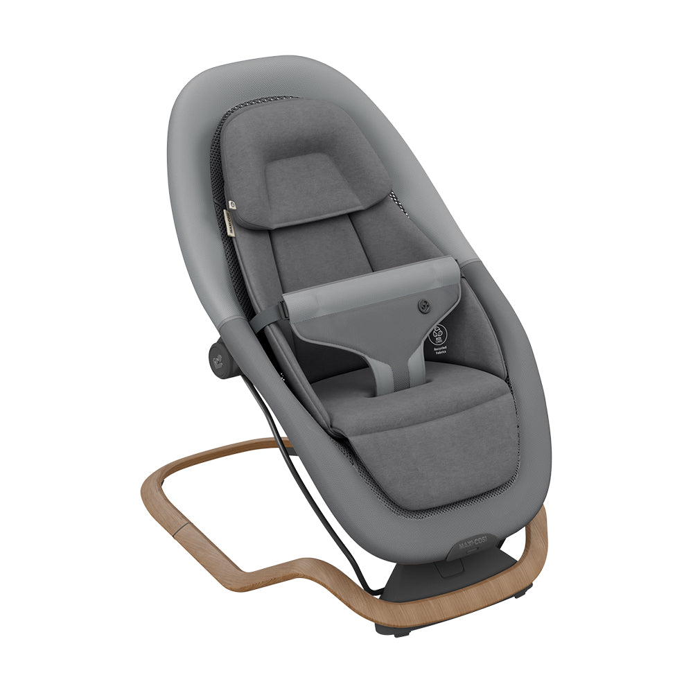 grey baby-bouncer-from-birth-nursery-playtime-dove-pro-maxi-cosi-kaliedy