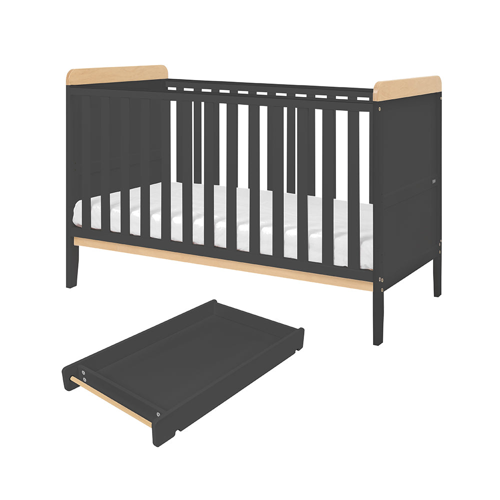 Rio Cot Bed with Cot Top Changer & Mattress