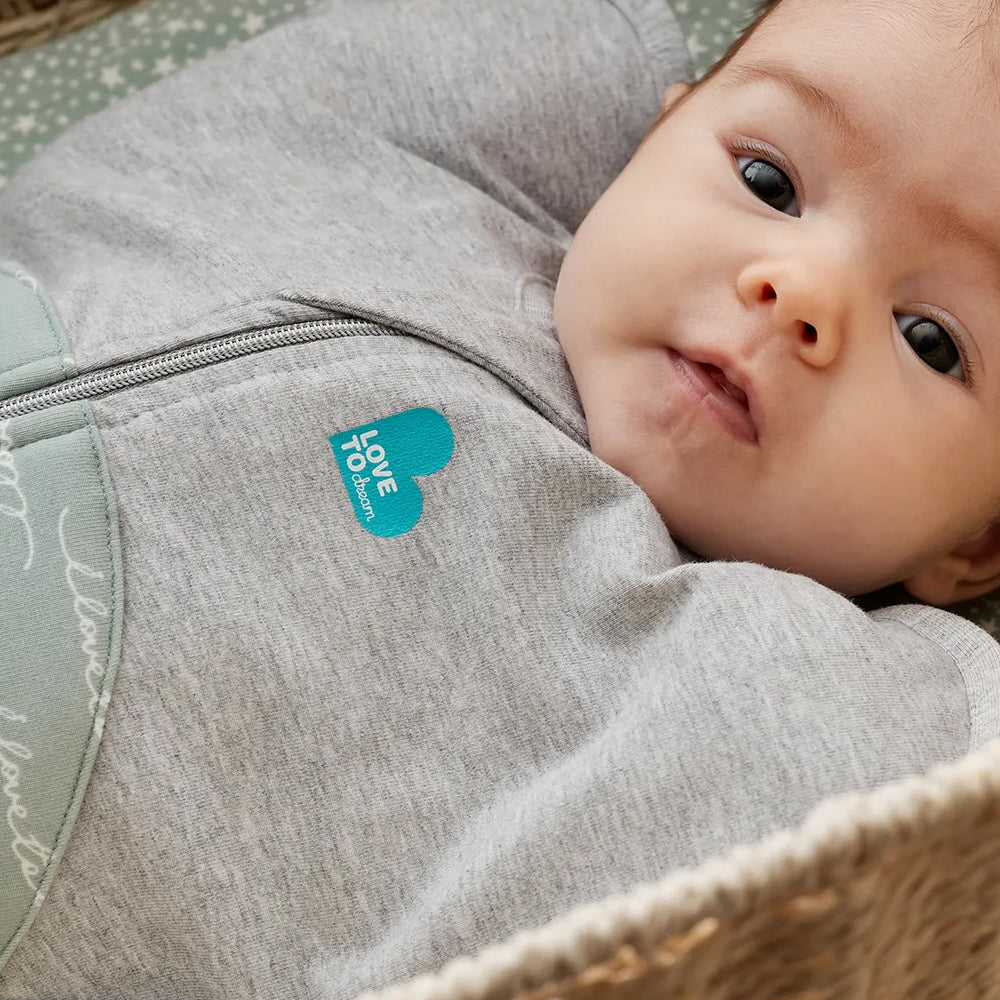 Swaddle Up™ Stage 1, Warm Quilted Cotton 2.5 Tog - Dreamer Olive