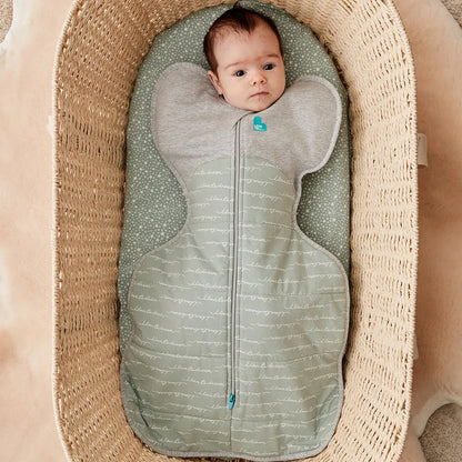 Swaddle Up™ Stage 1, Warm Quilted Cotton 2.5 Tog - Dreamer Olive