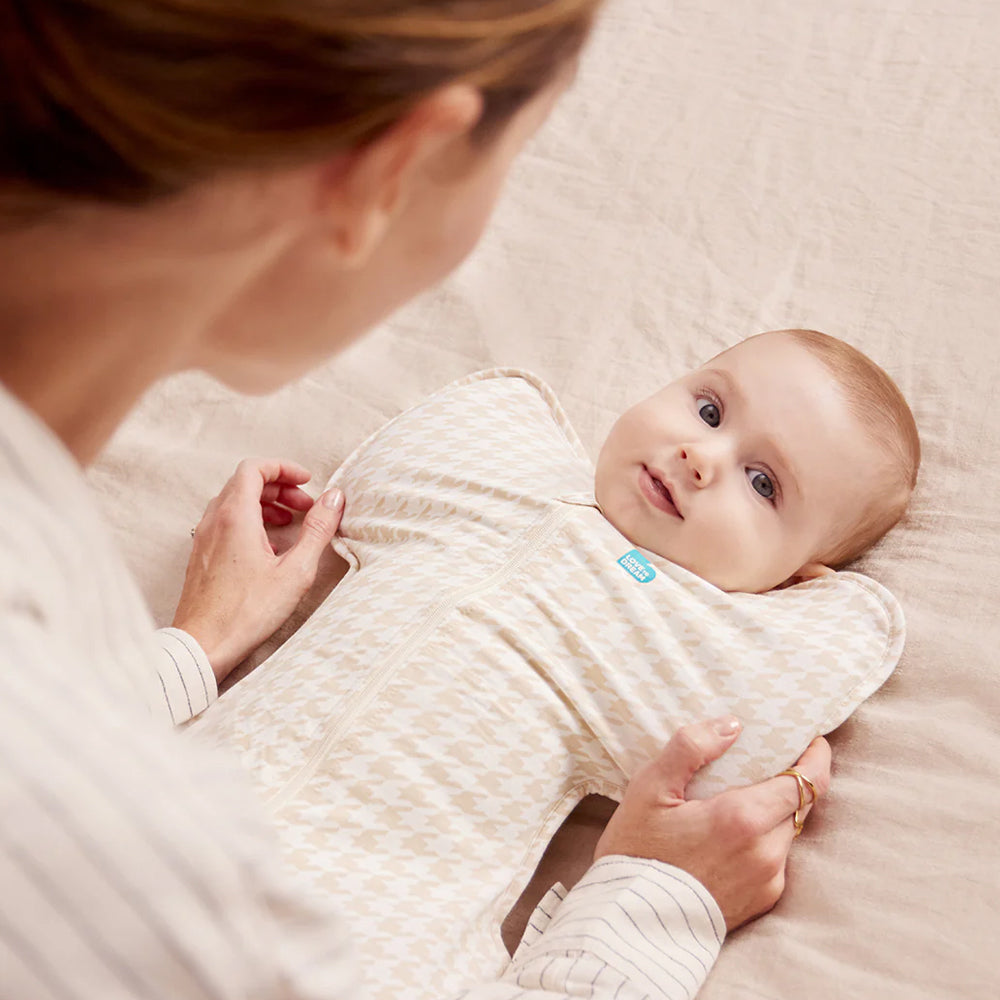 Swaddle Up™ Stage 1 Stretch Cotton 1 Tog - Houndstooth
