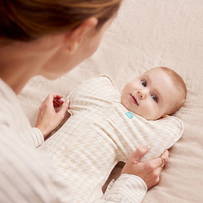 Swaddle Up™ Stage 1 Stretch Cotton 1 Tog - Houndstooth