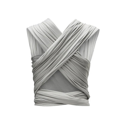 Stretchy Organic Wrap - Silver Grey